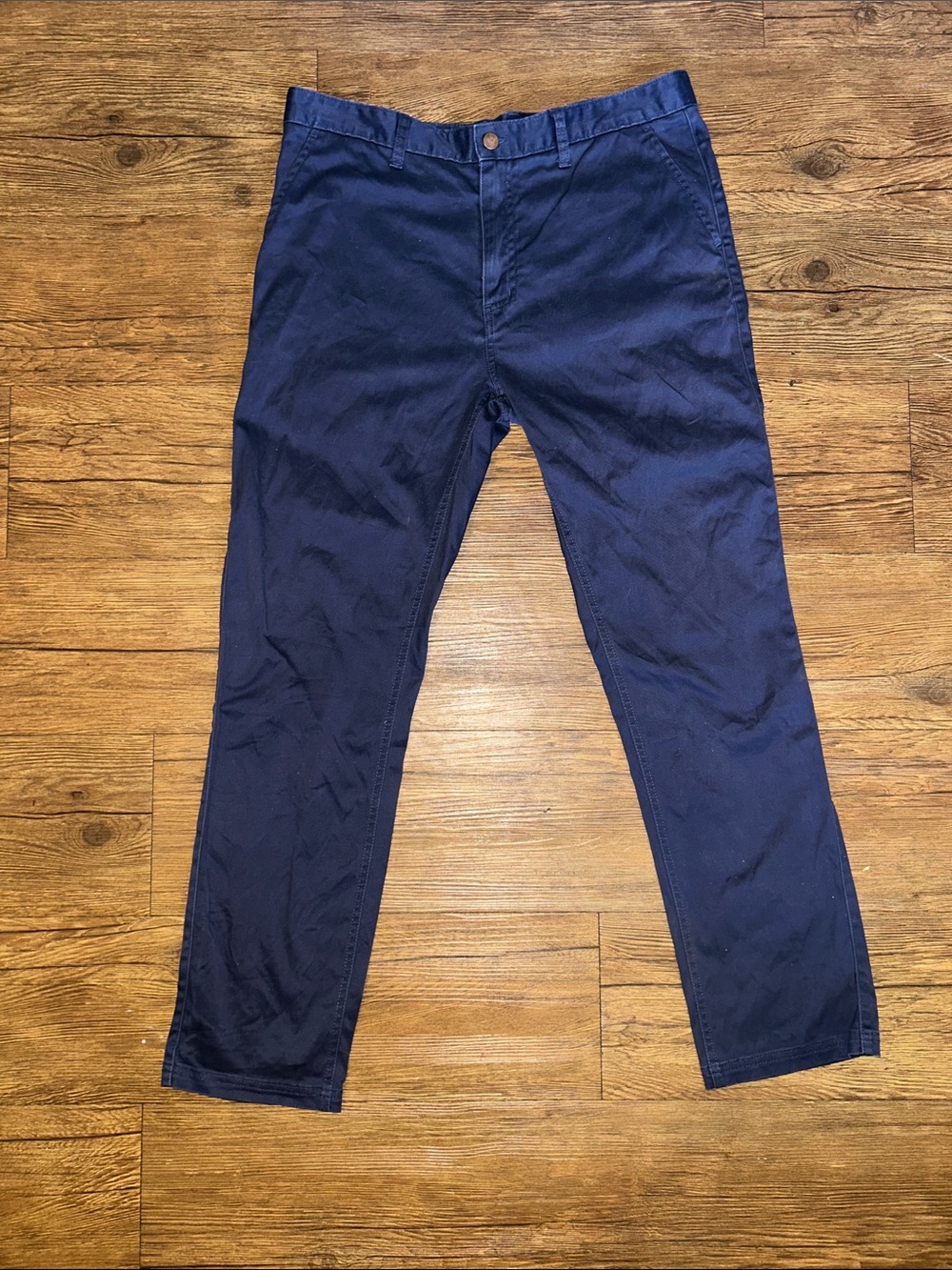 Men's Navy Blue Casual Chino Pants